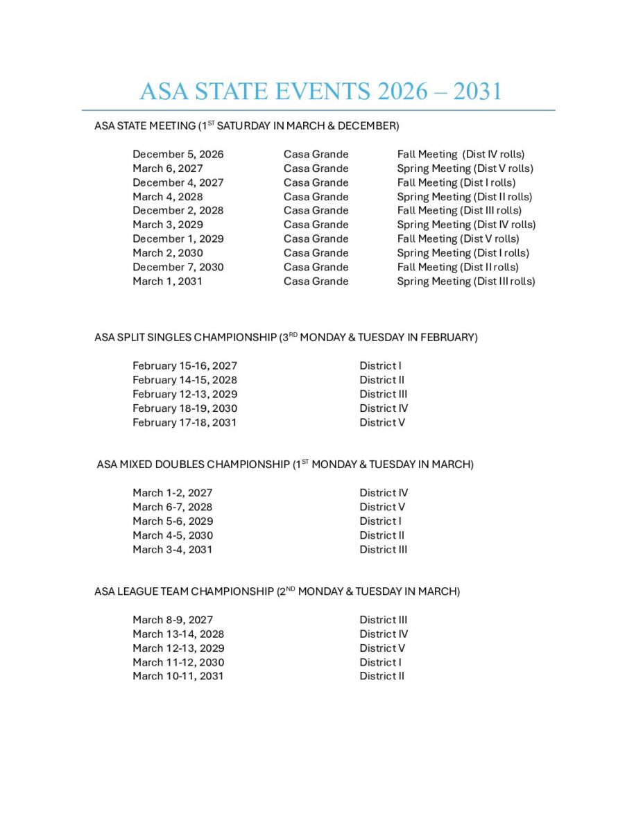 ASA State Calendar PDF cover