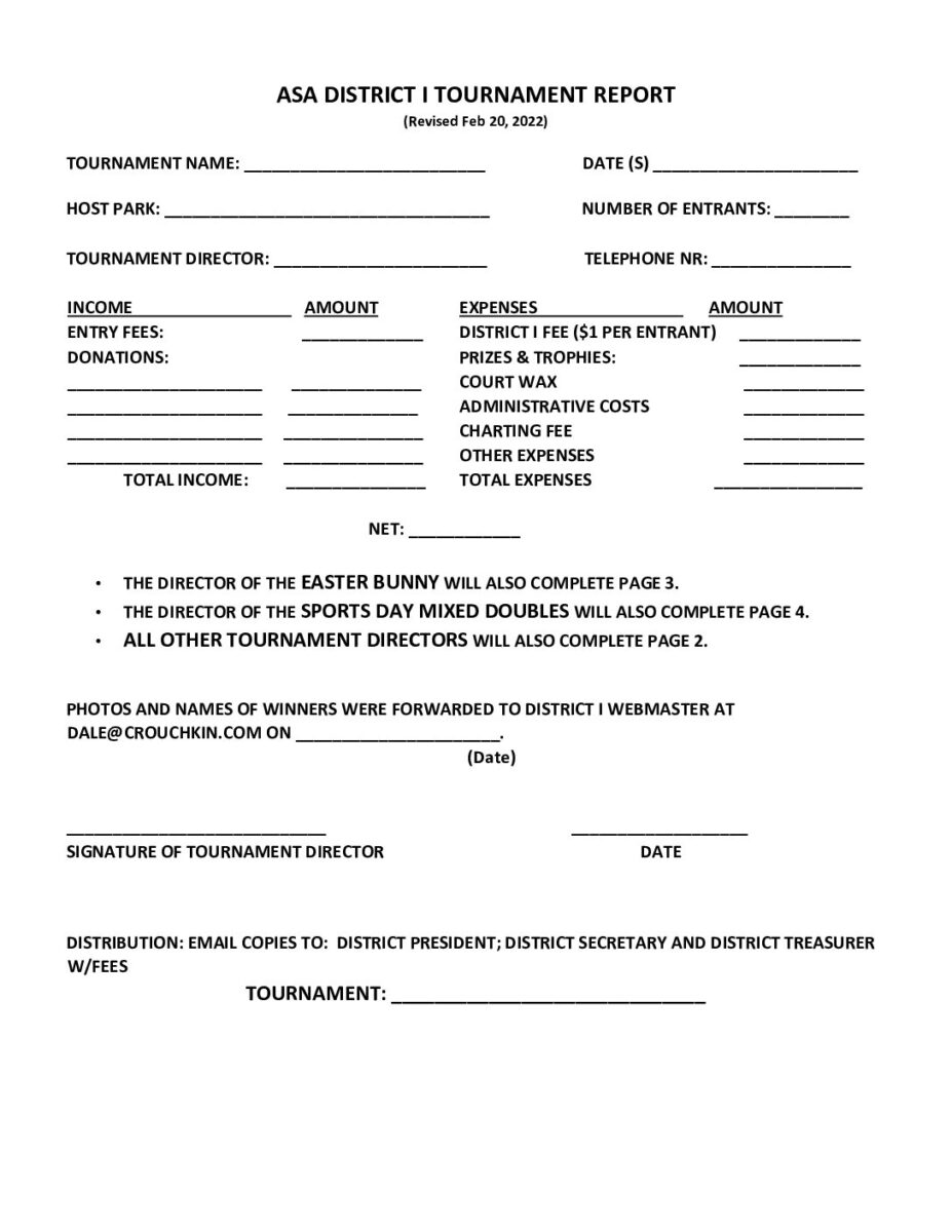 District 1 Tournament Directors Report PDF cover