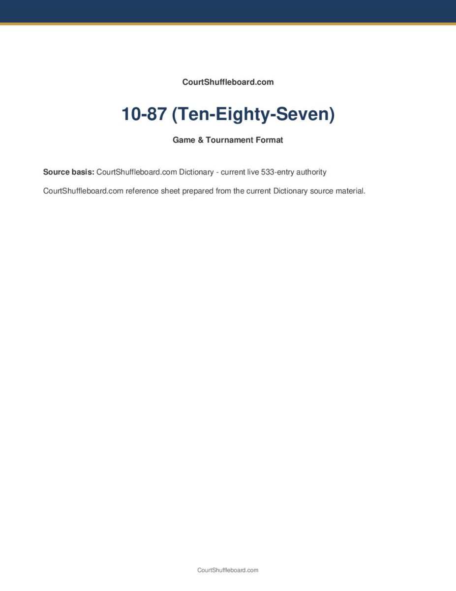 10-87 (Ten-Eighty-Seven) PDF cover