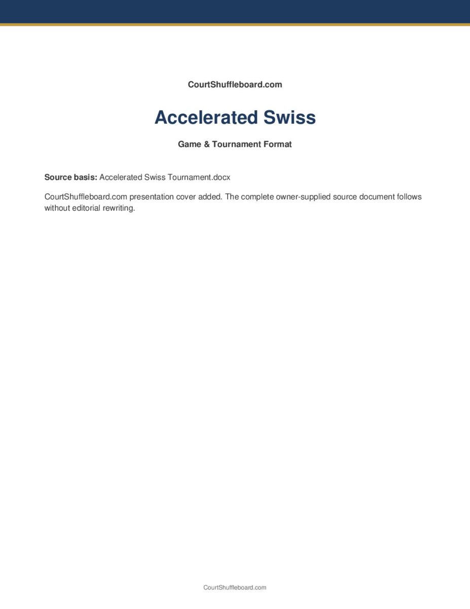 Accelerated Swiss PDF cover