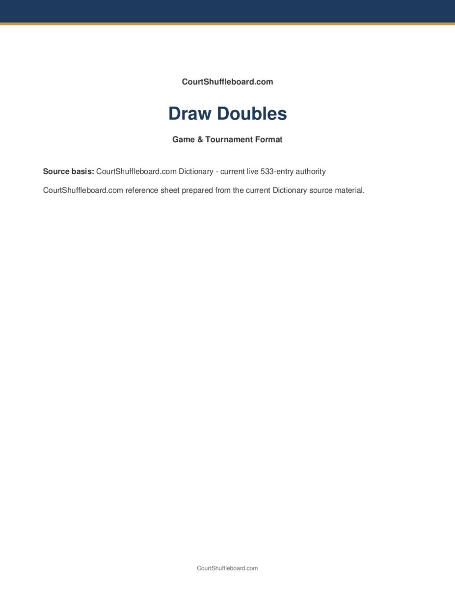 Draw Doubles PDF cover