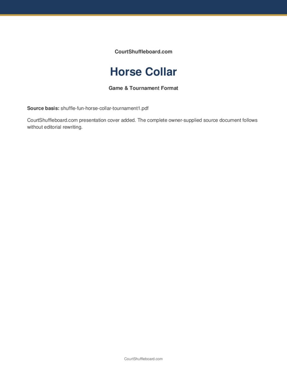 Horse Collar PDF cover
