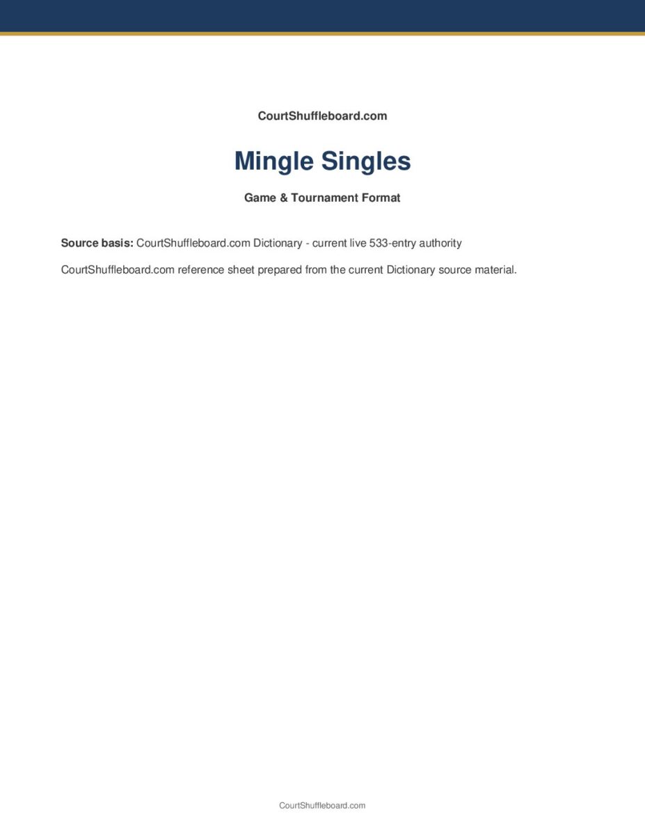 Mingle Singles PDF cover