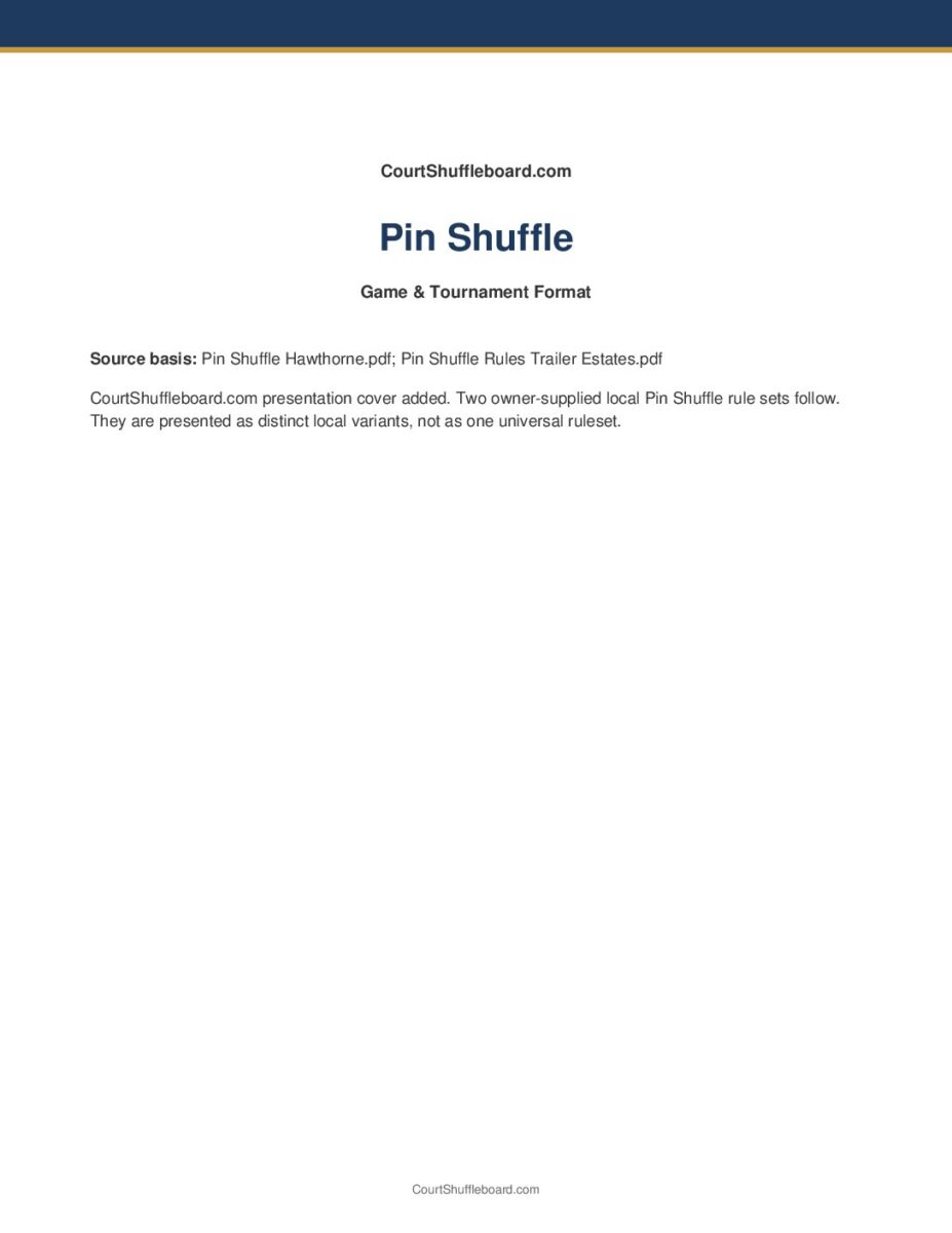 Pin Shuffle PDF cover