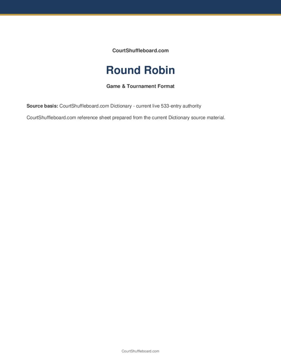 Round Robin PDF cover