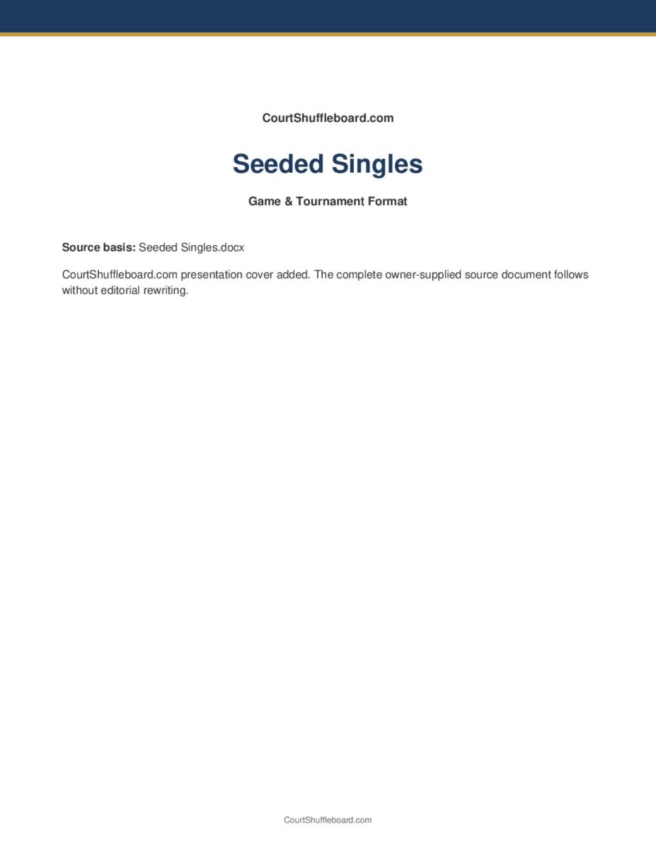 Seeded Singles PDF cover