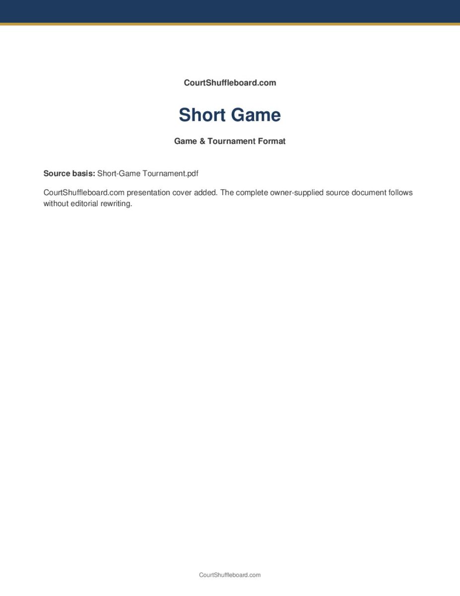 Short Game PDF cover