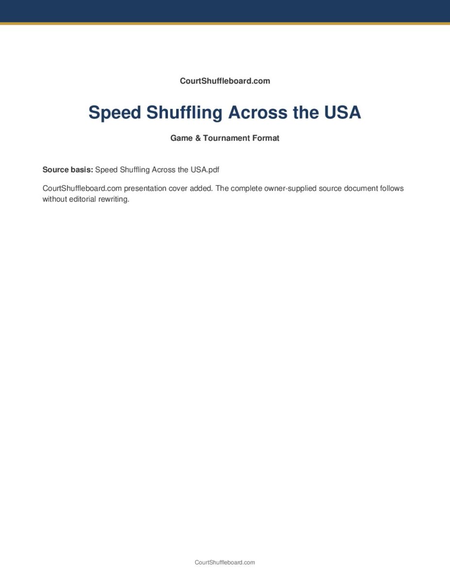 Speed Shuffling Across the USA PDF cover