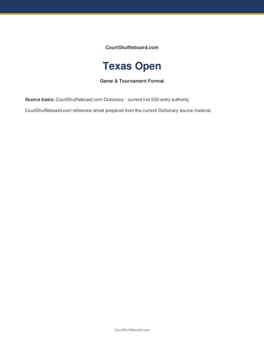 Texas Open PDF cover