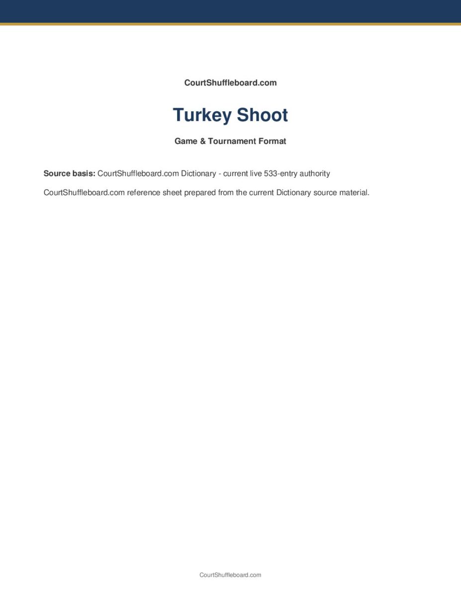 Turkey Shoot PDF cover