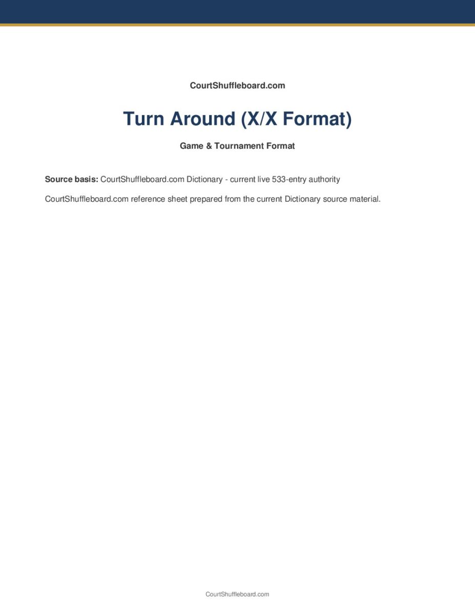 Turn Around (X/X Format) PDF cover