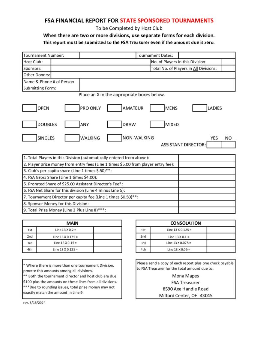FSA Financial Report for State Sponsored Tournaments PDF cover
