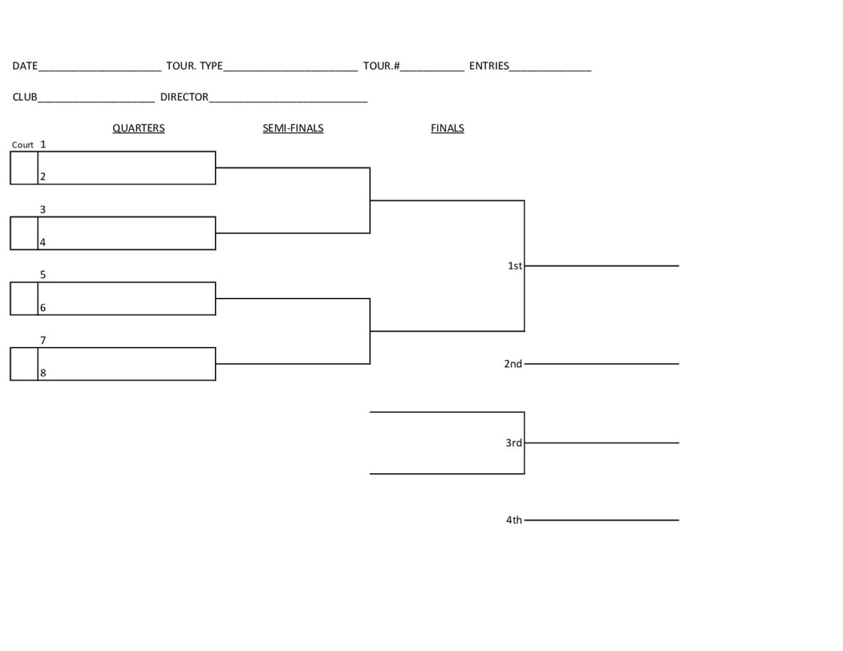 Tournament Chart Forms — 8 and 16 PDF cover