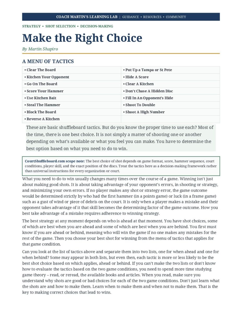 Make the Right Choice PDF cover