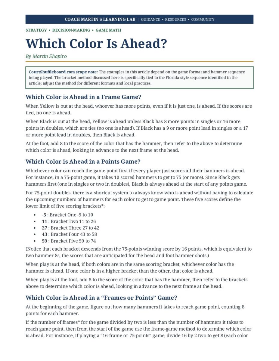 Which Color Is Ahead? PDF cover