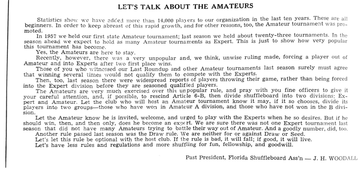 About Amateurs