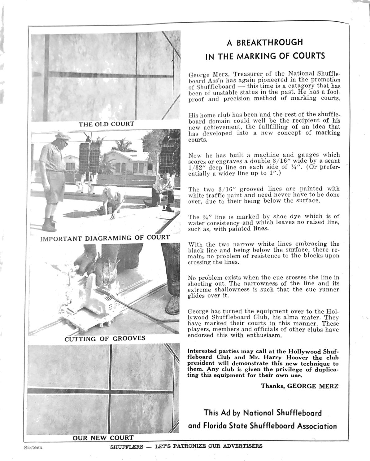 First page of the Preview Magazine article Breakthrough in Marking Courts