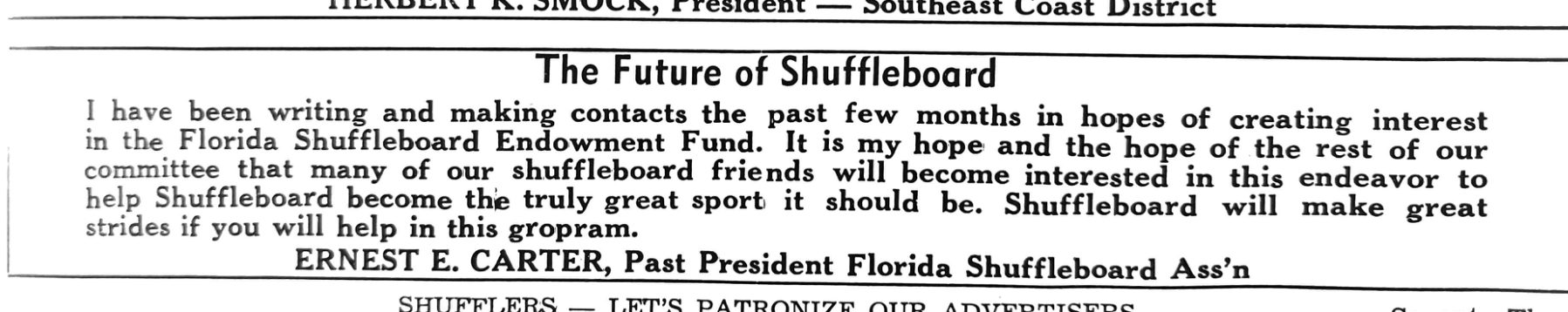 The Future of Shuffleboard