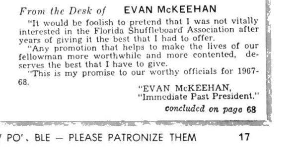 First page of the Preview Magazine article From the Desk of Evan McKeehan