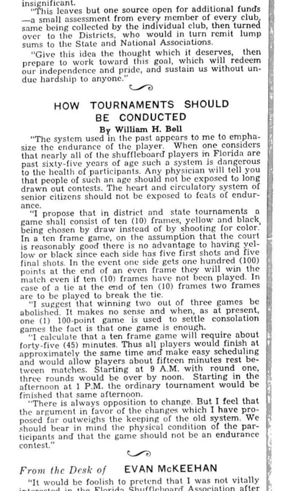 How Tournaments Should Be Conducted
