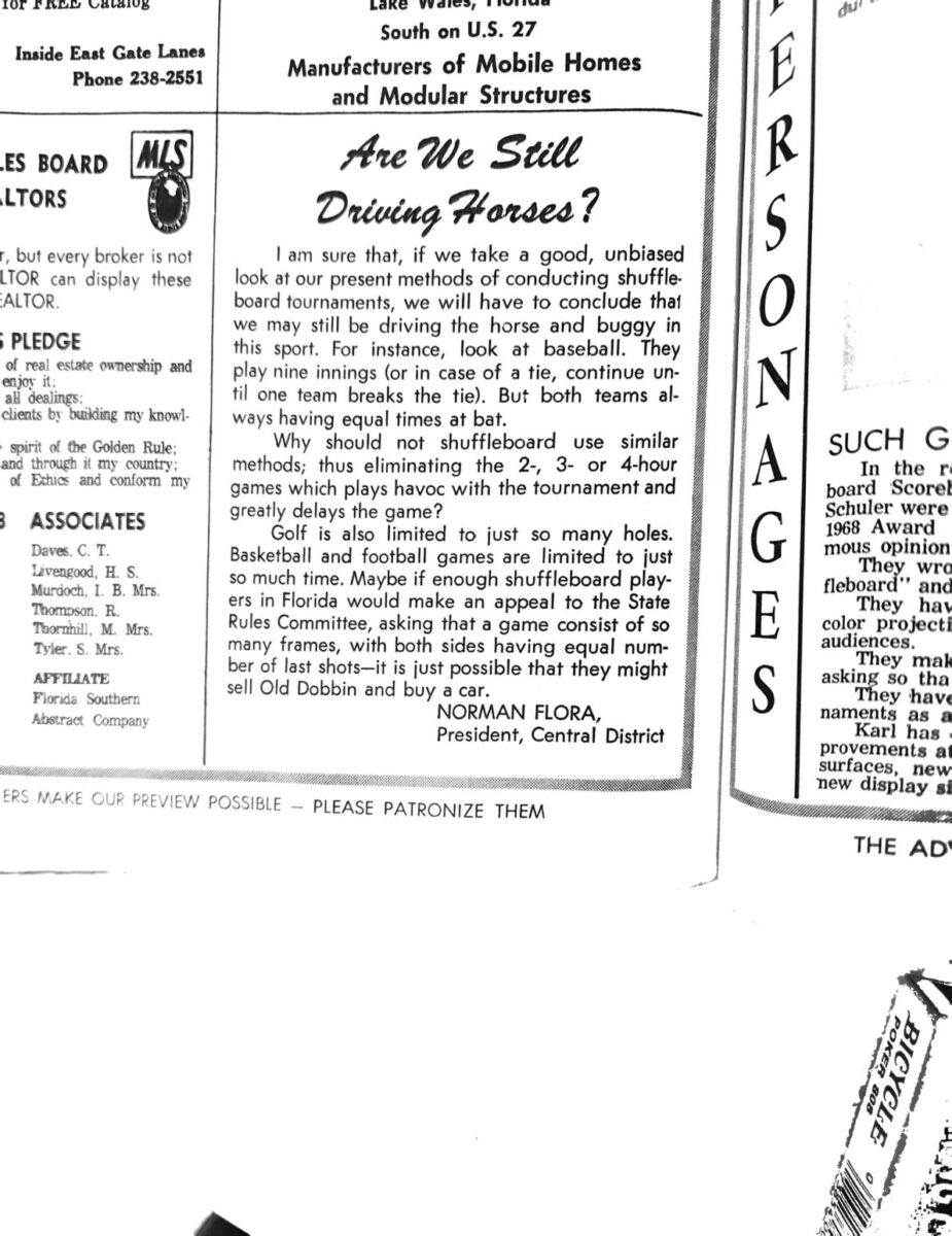 First page of the Preview Magazine article Still Driving Horses