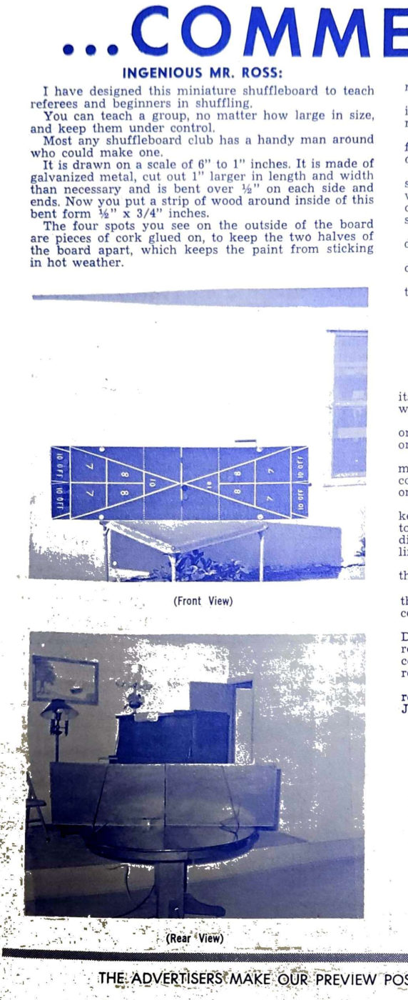 First page of the Preview Magazine article Ingenious Mr. Ross!