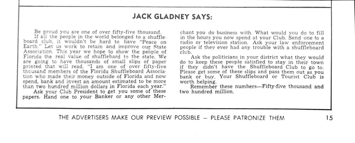 First page of the Preview Magazine article Jack Says