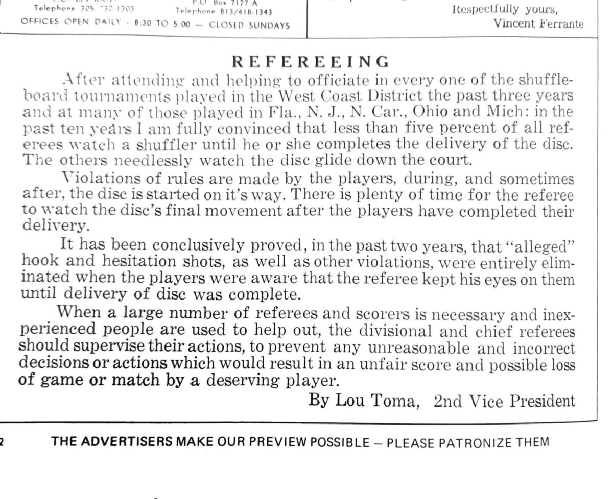 First page of the Preview Magazine article Refereeing