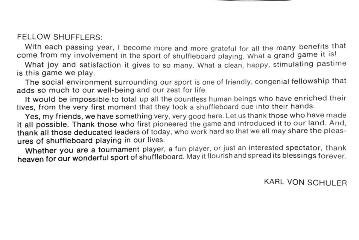 First page of the Preview Magazine article Fellow Shufflers – 1976