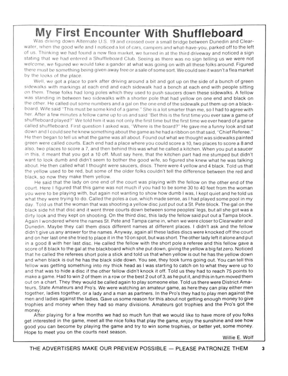 First page of the Preview Magazine article First Encounter