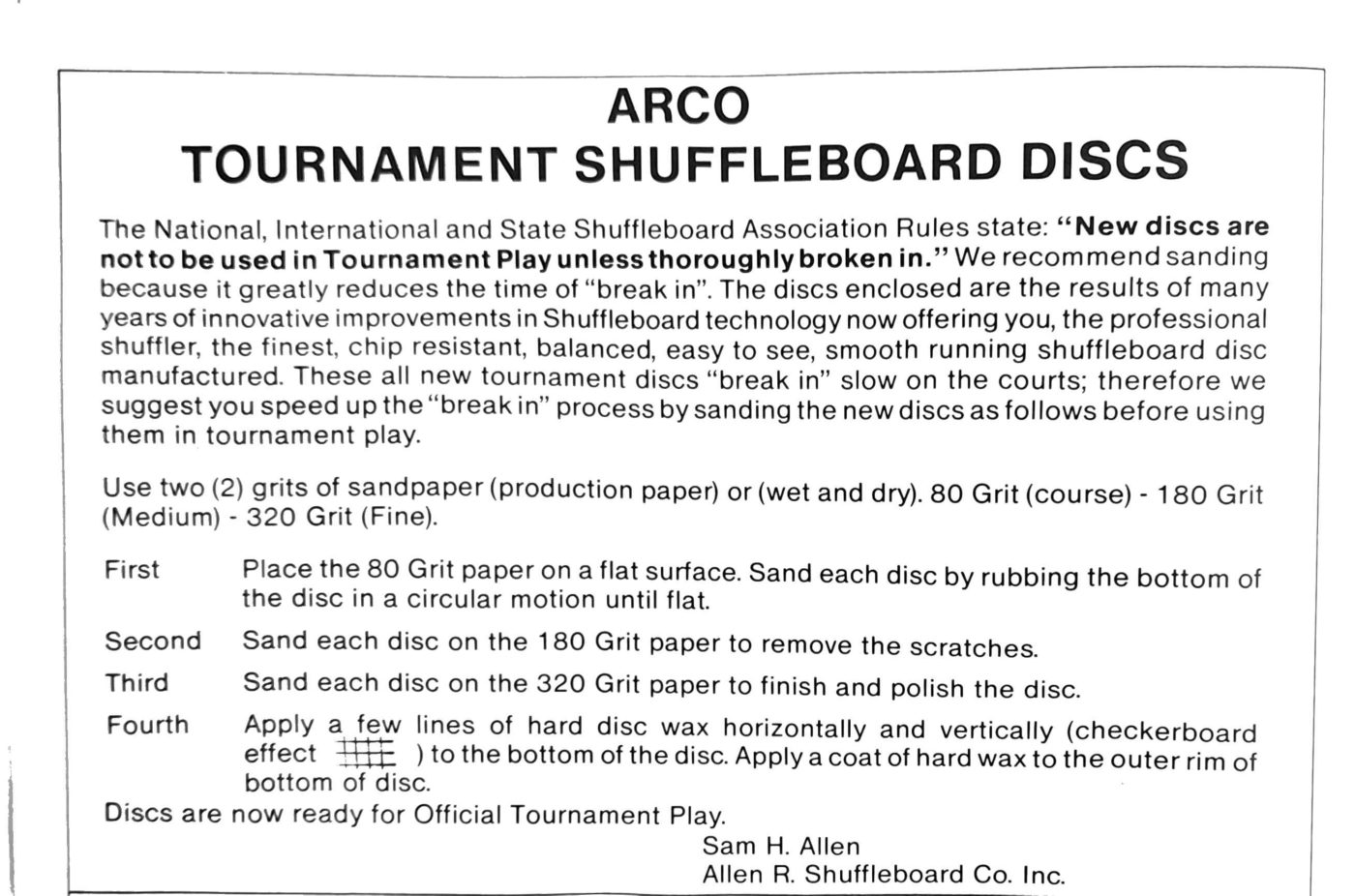 First page of the Preview Magazine article Tournament Discs – 1984