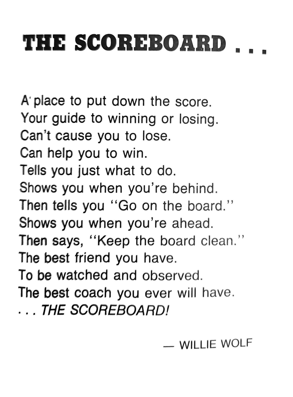 First page of the Preview Magazine article The Scoreboard
