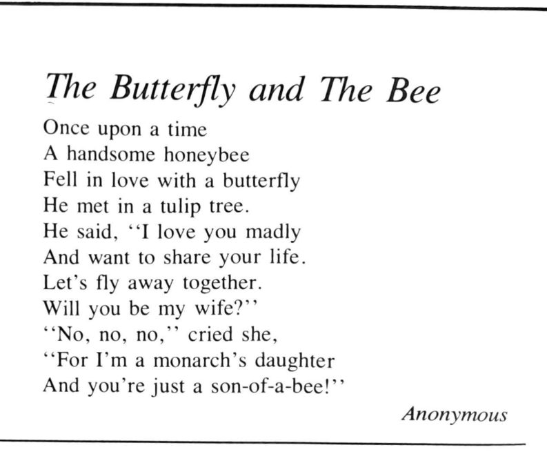 First page of the Preview Magazine article The Butterfly and the Bee