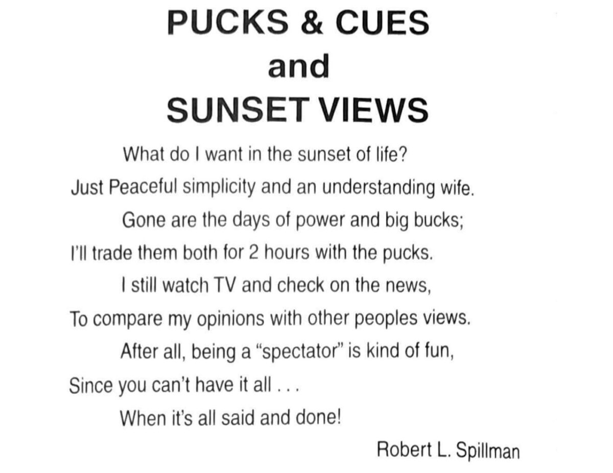 First page of the Preview Magazine article Pucks and Cues