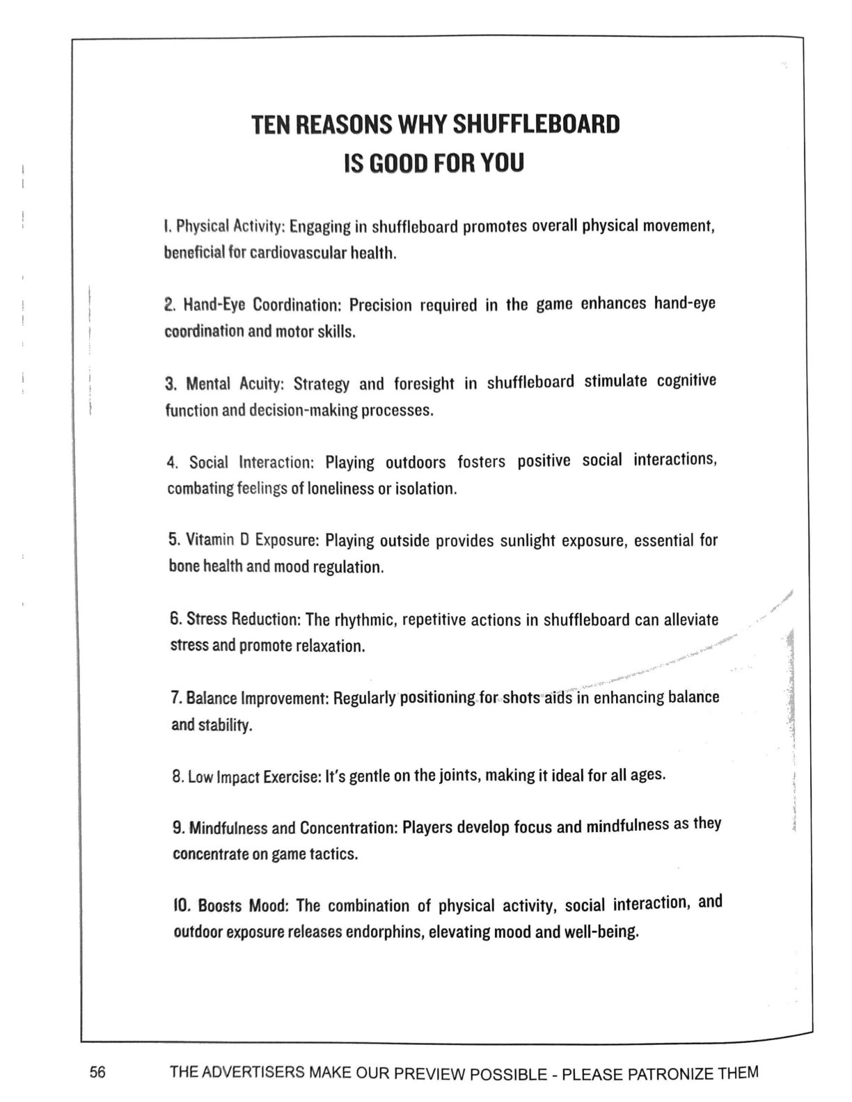 Ten Reasons